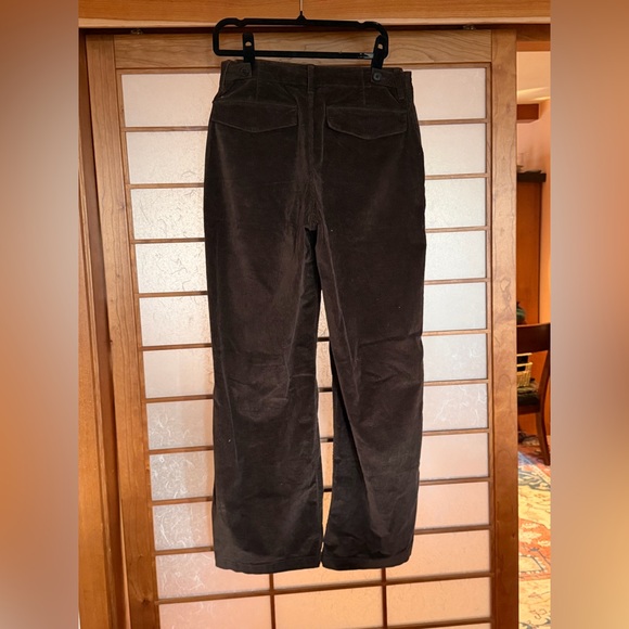 Madewell Women's Dark Brown Corduroy Pants Size 27 - Picture 2 of 9